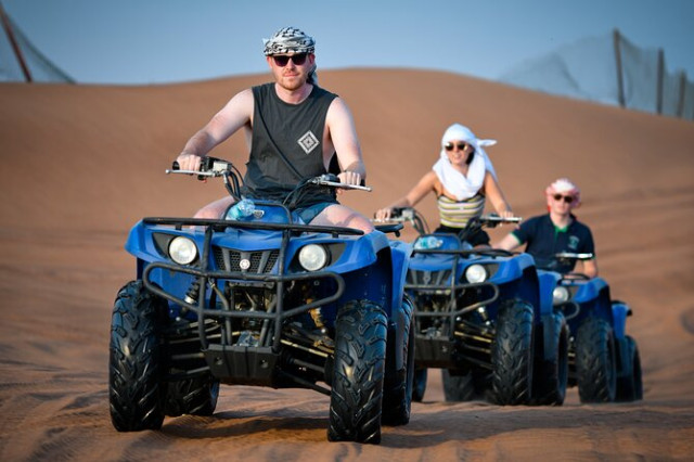Dubai: Quad Bike Safari, Camel Ride and Refreshmen